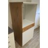 Kuchyňská skříňka Vigo bílý lesk - 60 DP-145 1F sloupek pro zabudovanou troubu, dvířka - SKLADEM 1 ks