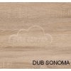 Šatní skříň Batumi 4 - 150 cm, bílá + dub Sonoma - SKLADEM 1 ks