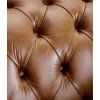 Křeslo Chesterfield Queen kůže koňak