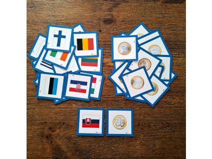 PEXESO/PRIRAĎOVAČKA EUROMINCA - VLAJKA (FINANČNÁ GRAMOTNOSŤ)