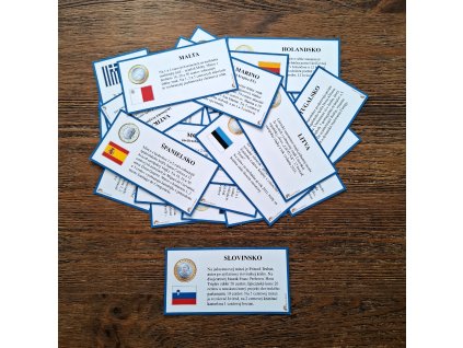 KARTY S POPISOM EUROMINCÍ V JEDNOTLIVÝCH KRAJINÁCH (FINANČNÁ GRAMOTNOSŤ)