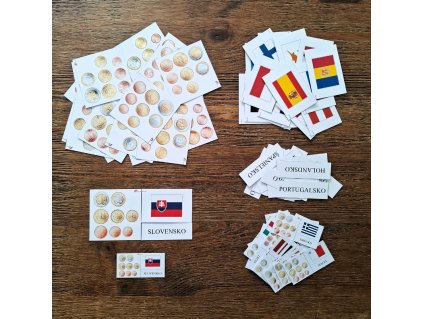 PRIRAĎOVANIE EUROMINCÍ, VLAJKY A NÁZVU KRAJINY (FINANČNÁ GRAMOTNOSŤ)