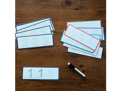 počítanie číslice šablóny