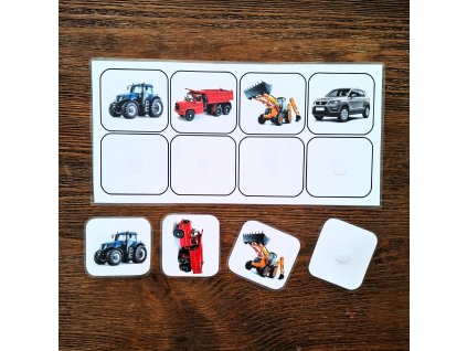 pexeso pre najmenších doprava