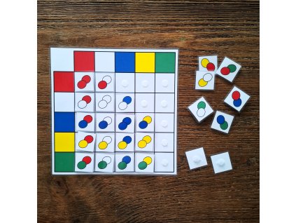 triedenie logica farba s farbou