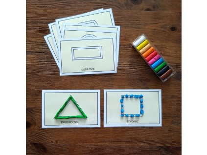 GEOMETRICKÉ TVARY S PLASTELÍNOU