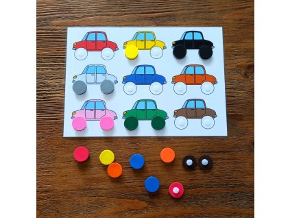 farby autíčka a kolieska