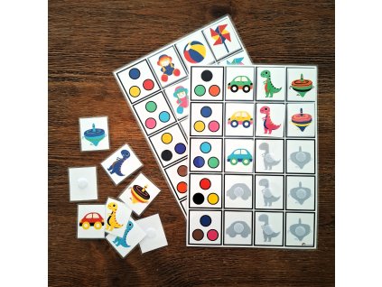 triedenie hračky farebné kombinácie