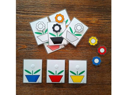 farby kvietky a kvetináče