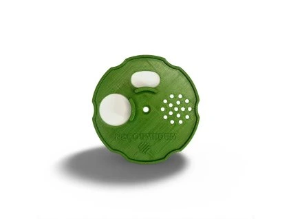 Česnový uzávěr s létáky - tmavě zelený