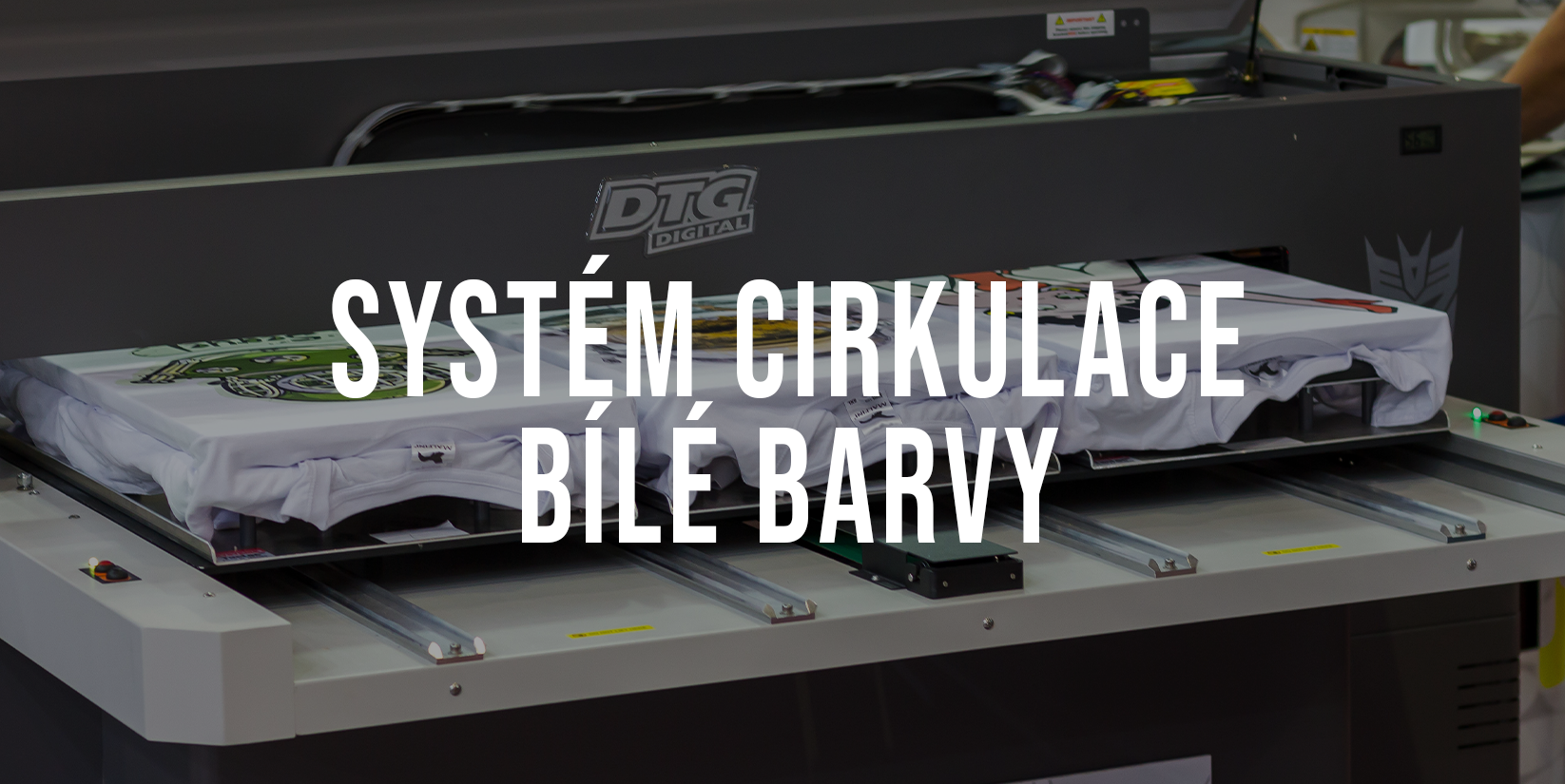 Systém cirkulace bílé barvy