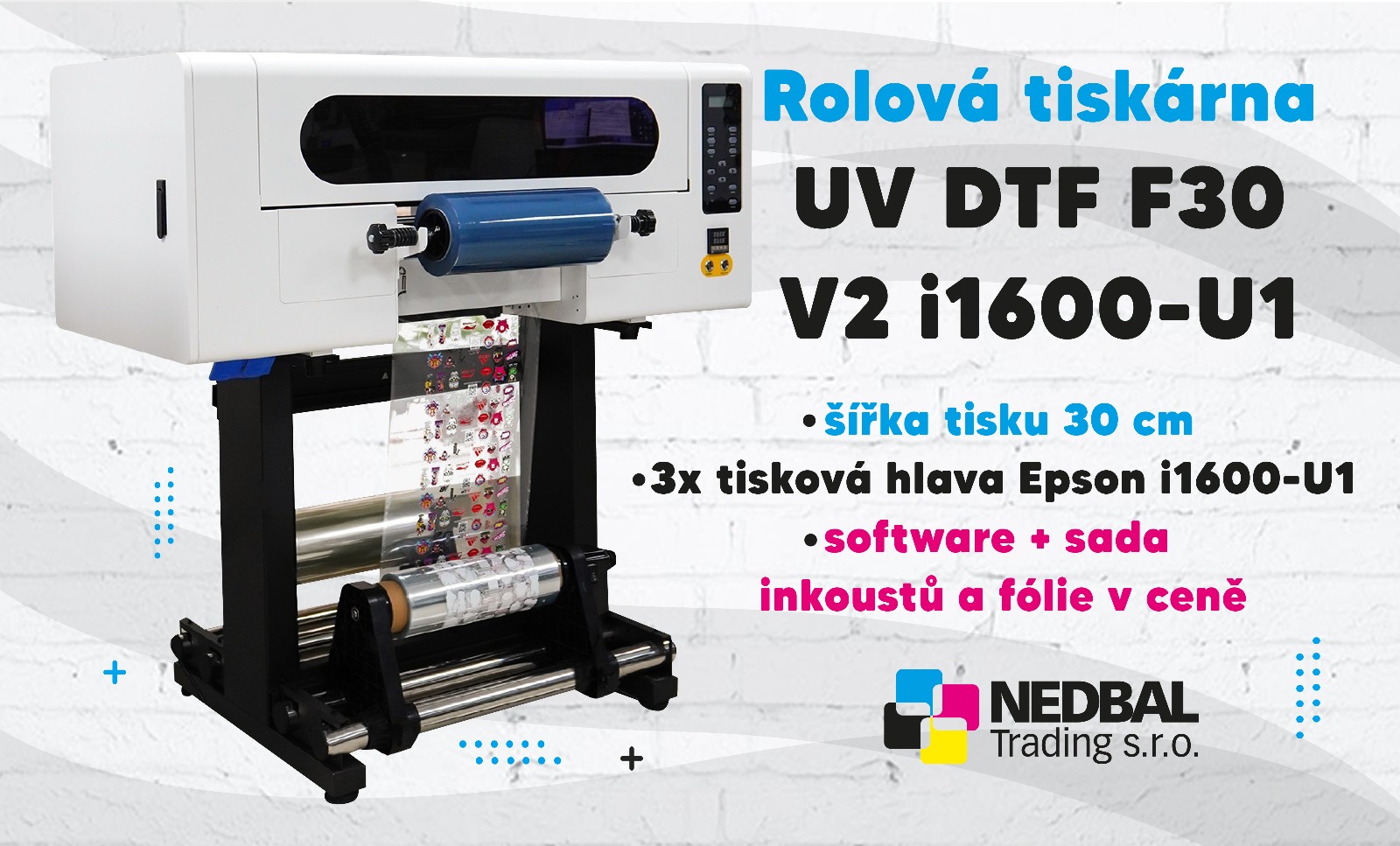 UV DTF pro potisk pevných materiálů
