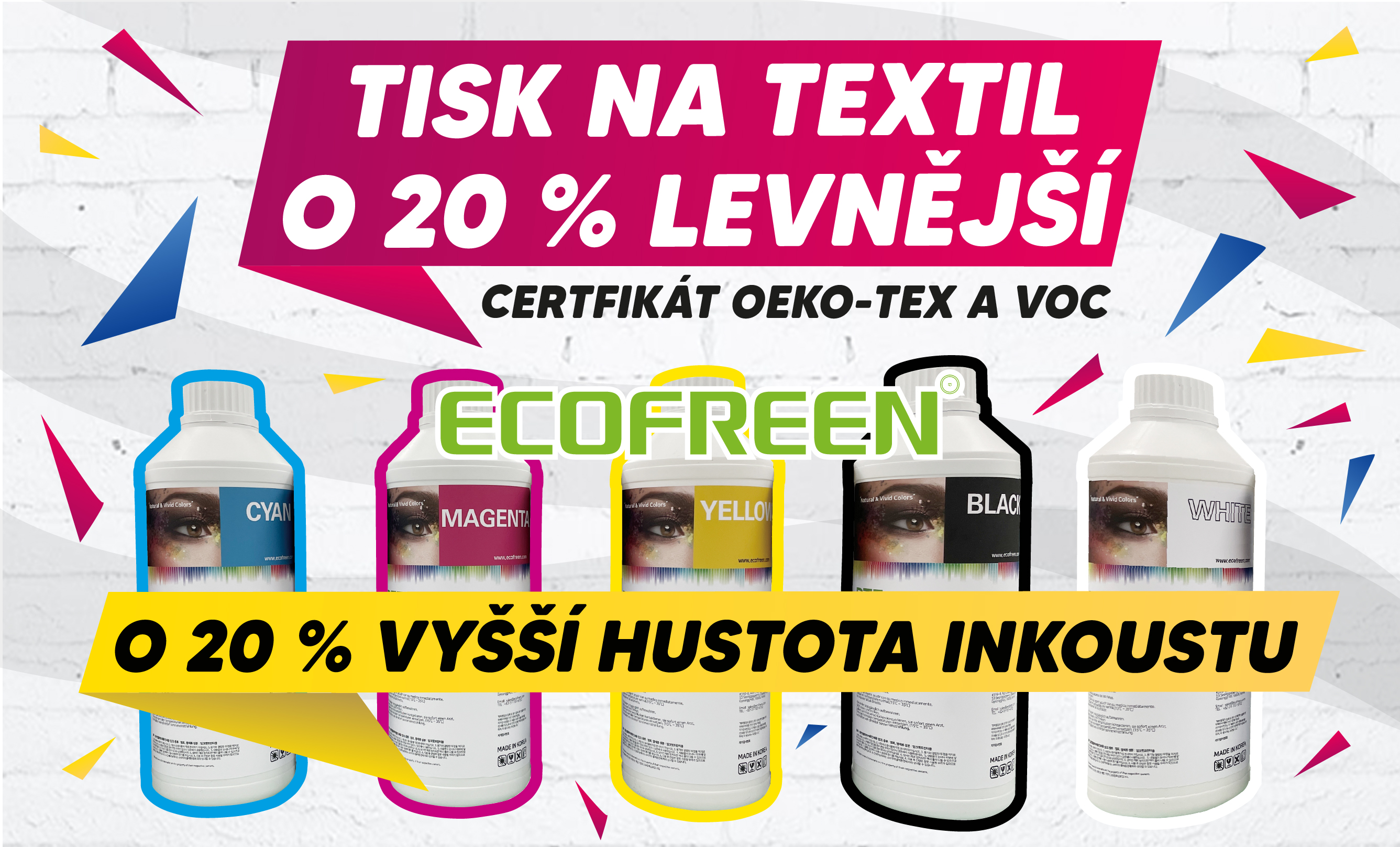 DTF barvy Ecofreen