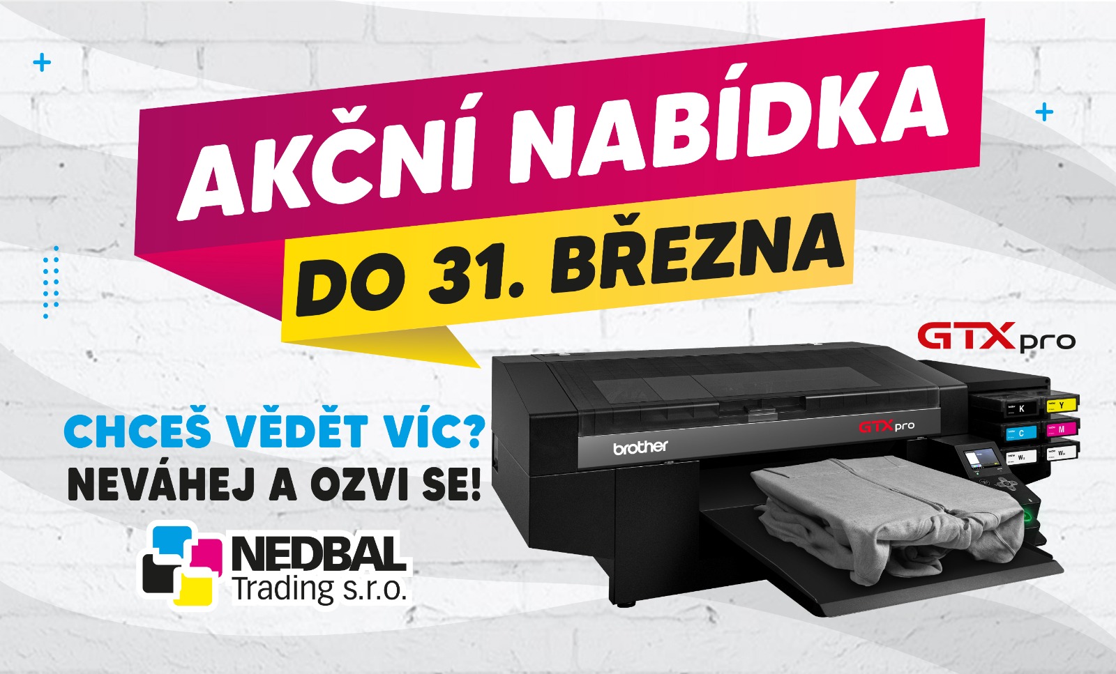 BROTHER GTXpro - akční nabídka