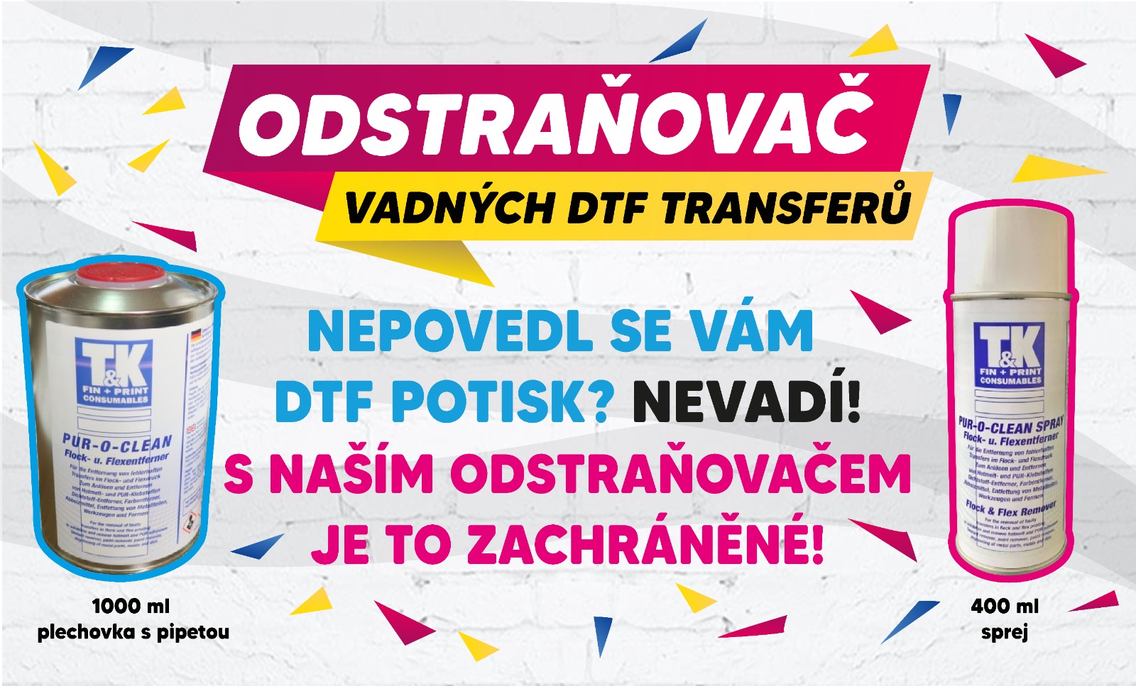 DTF odstraňovač