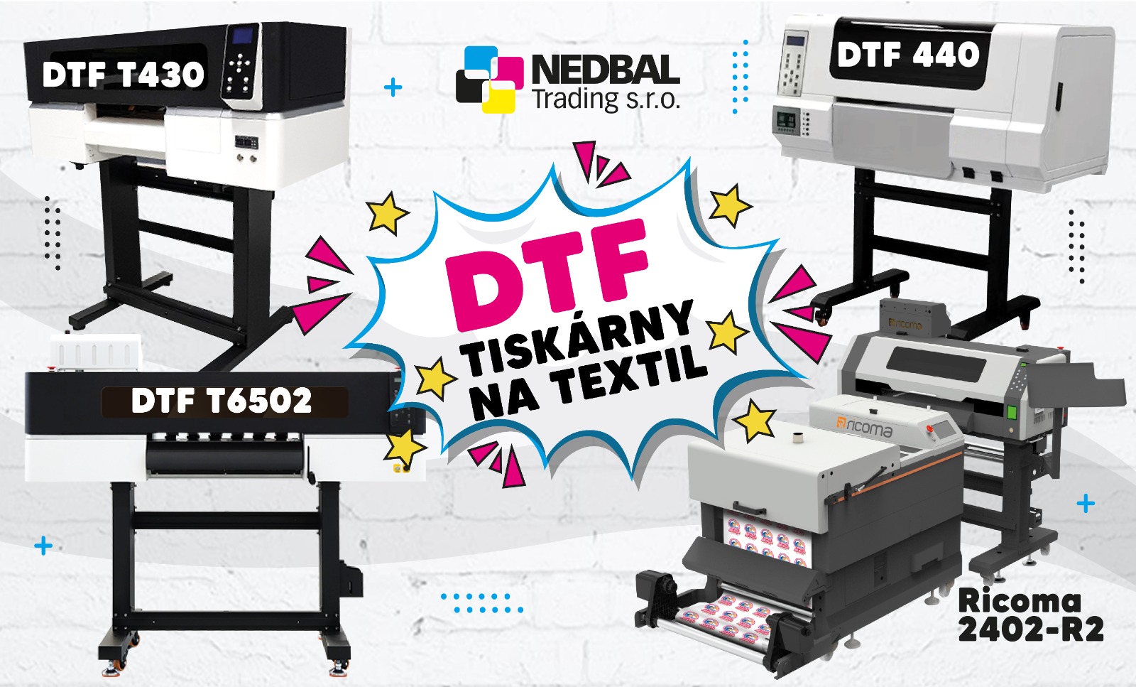 DTF tiskárny