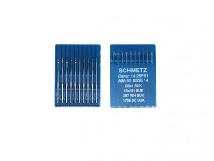 Jehla Schmetz 16x231SUK / DBX1SUK síla 90 tupá špička, balení 10ks