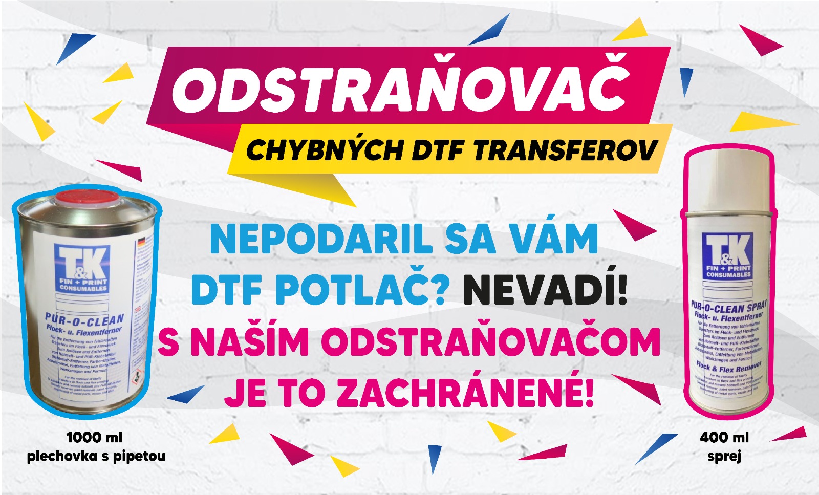 DTF odstraňovač