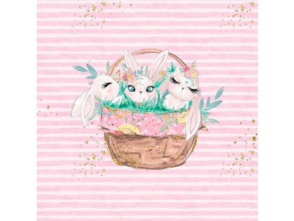 ft panel bunnies in a basket