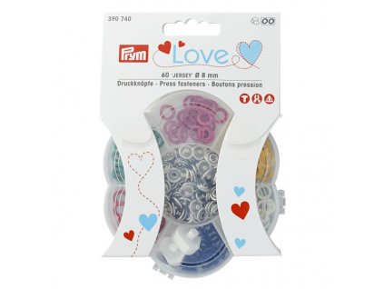 prym love knoflik stiskaci jersey 8 mm 60 ks