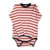 Needo Bambusové bodytriko (červený proužek)