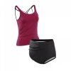 Dámské dvoudílné plavky TANKINI na inkontinenci (bordó)