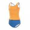 Dívčí dvoudílné plavky TANKINI na inkontinenci (oranžové)