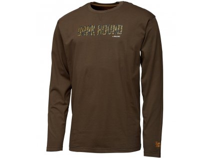 prologic triko bank bound camo t shirt long sleeve