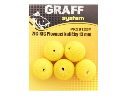 ZIG-RIG Plovoucí Kuličky GRAFF 13mm  / Žluté