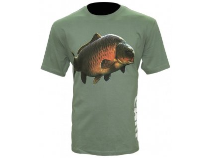 zfish tricko carp t shirt olive green