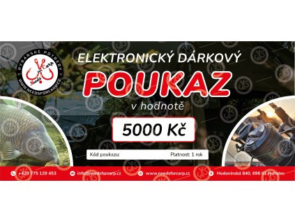 NFC darkovy poukaz new ELEKTRONICKY 5000