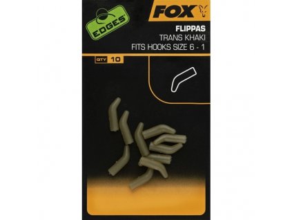 edges flippas trans khaki fits hooks size6 1 pack