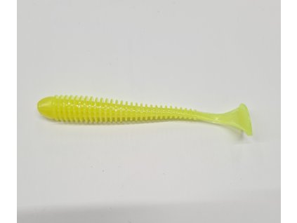 NFC Plovoucí gumová nástraha WORM FISH 10cm - NEON GHOST