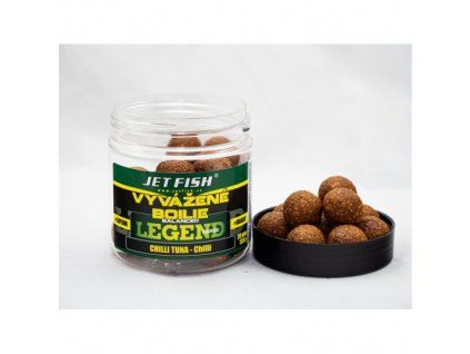Jet Fish 250ml-20mm Legend range Vyvážené boilie : CHILLI TUNA_CHILLI
