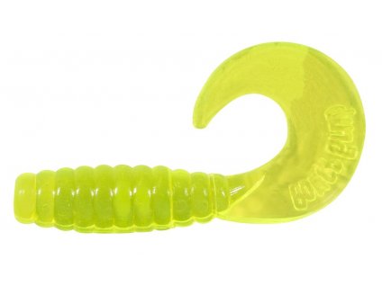 Power Bait BERKLEY Twister Power Grub 5 cm - Chartreuse