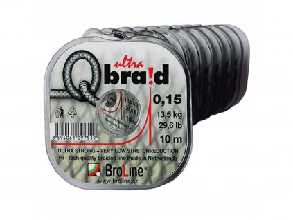 Návazcová šňůrka Q-braid ultra 8x 0,25mm / 19,7kg / 10m