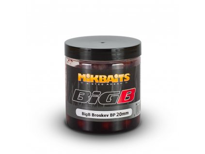 Mikbaits boilie v dipu 250ml - BigB Broskev Black pepper 20mm