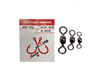 NFC Catfish Swivel vel.3/0, 100kg, 4ks