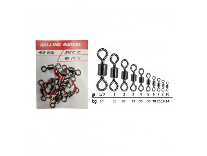 30906 obratlik delphin rolling swivel a 01 10ks