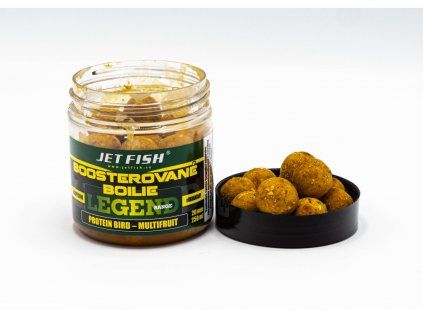 Jet Fish Legend Range - Boosterované boilie 250ml - 20mm : PROTEIN BIRD - MULTIFRUIT