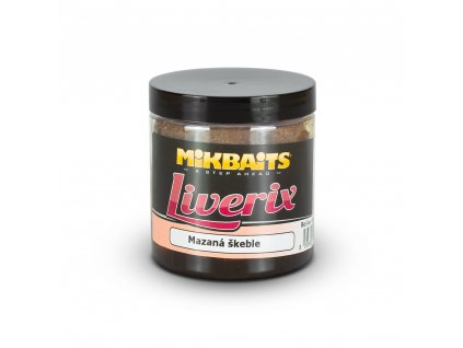 Mikbaits  Liverix boilie v dipu 250ml - Mazaná škeble 24mm