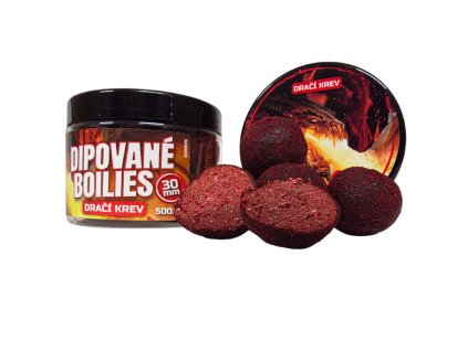 Dipované Boilie NFC - Dračí Krev 500ml, 30mm
