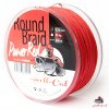 HELL-CAT SPLÉTANÁ ŠŇŮRA ROUND BRAID POWER RED 0.60mm (75kg)