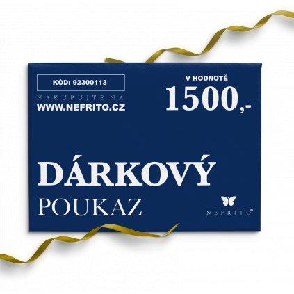 dárkový poukaz 1500 voucher