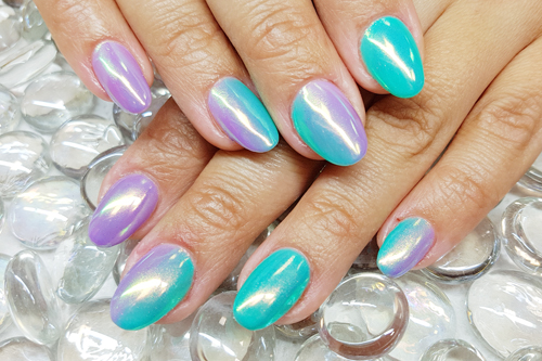 Gelové nehty pigment Aurora