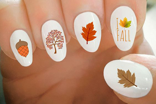 Podzimní gelové nehty 2019
