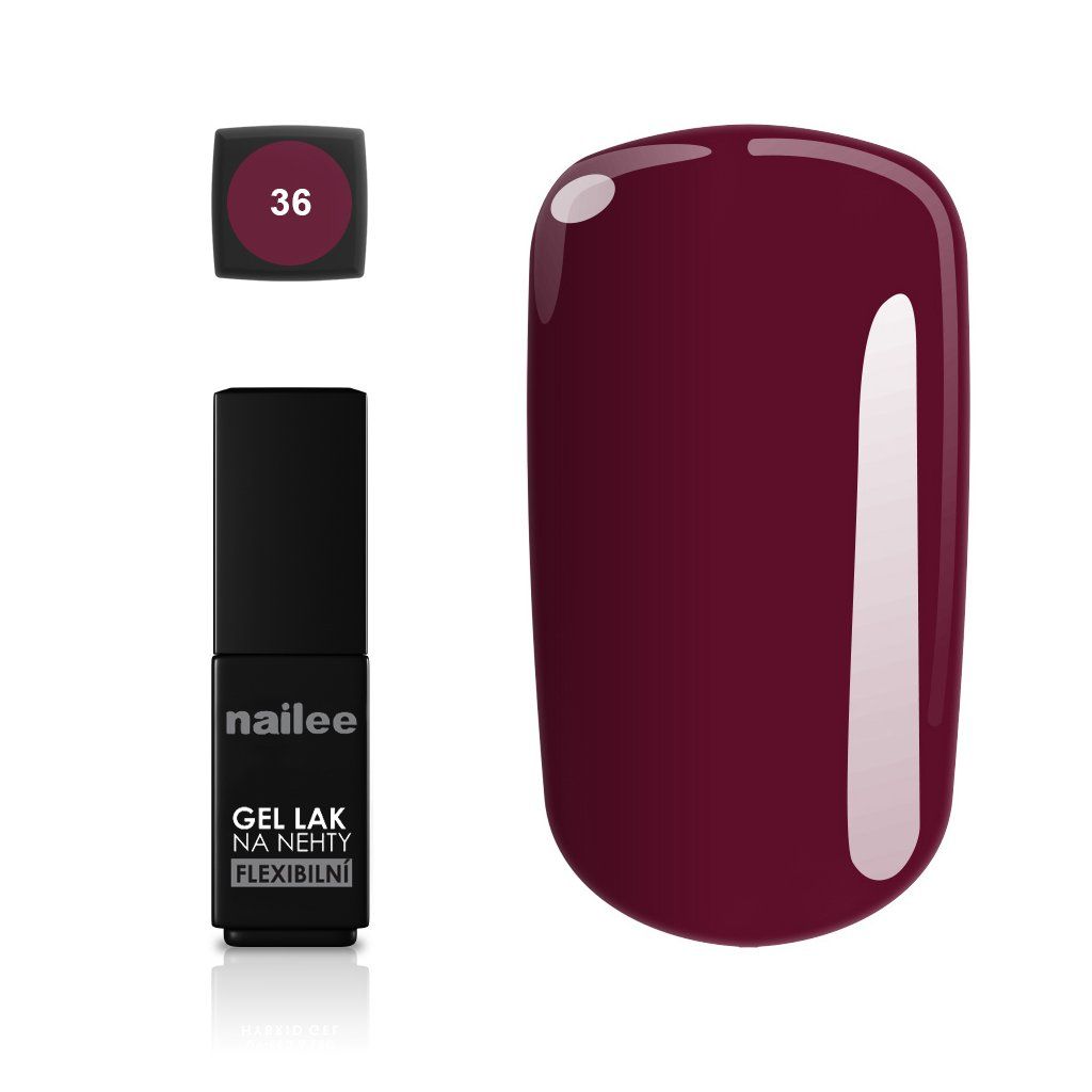 Flexibiln Gel Lak Na Nehty Nailee 4 5 G 36 Nehtik cz