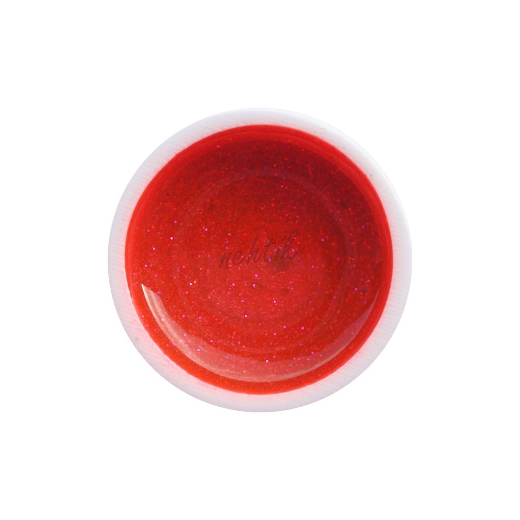 UV gel GABRA 7,5 ml - glitrový 05 červený neon