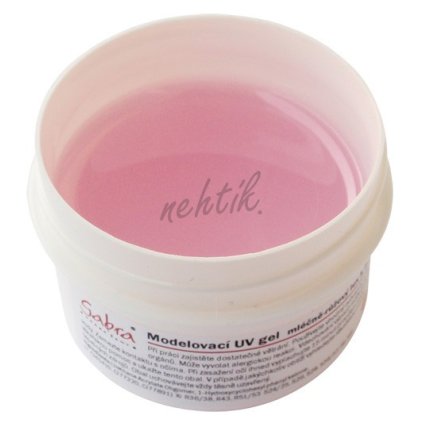 Modelovací UV gel lux růž. mléčný 50 ml GABRA