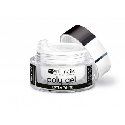 enii nails poly gel extra white